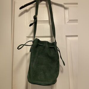 Vintage 90’s Coach Sonoma Dark Green Bucket Bag